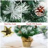 GYMAX 2FT Artificial Christmas Tree, Mini Tabletop Christmas Tree with