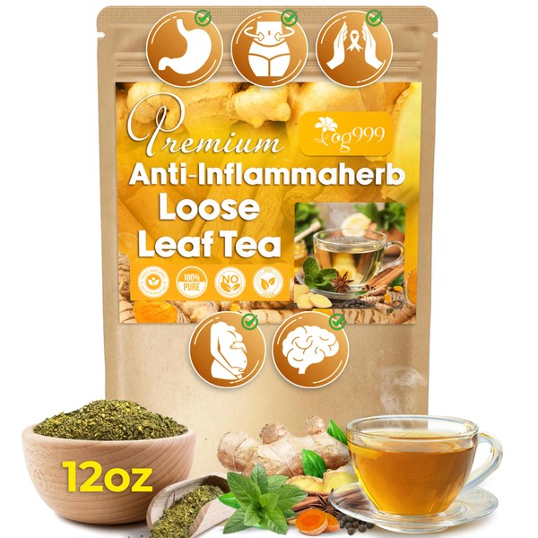TOG999, 12oz Anti-Inflammaheb Loose Leaf Tea | 100% Natural Blend