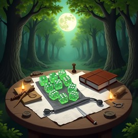 10Pcs Green 6 Sided Dice D6 RPG D&D Game Transparent Green + Bag Set Role Playing Dice Dice and Accessories (19mm)