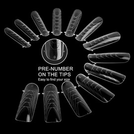 C12rtive 130Pcs Dual Nail Forms,Flat Oval Extension Poly nail gel Nail Forms Full Cover Reusable Nail Molds 13 Sizes for Solid Nail Gel Glue Nail Art Design Salon&DIY