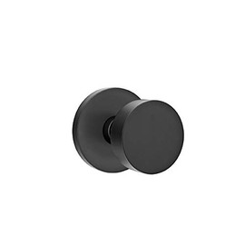 EMTEK Disk Rosette Privacy Set with Matching Finish Round Knob - Choice of 7 Finishes - 5209ROUUS19 - Flat Black (US19)