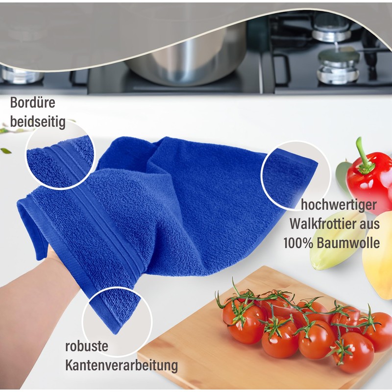 Lashuma Linz Kitchen Towels Cotton 50 x 50 cm Set