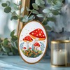ORIGACH 5 Pack Mushroom Embroidery Kits for Beginners, DIY Stamped