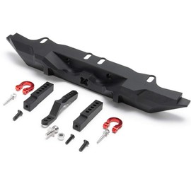 MOHERO Metal Rear Bumper with 2 Shackles/Trailer Drop Hitch for RC 1/10th TRX4, SCX10-II, SCX10 Crawler Car