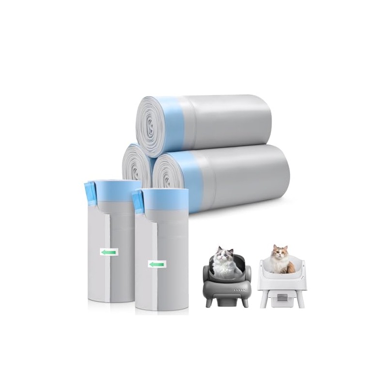 150 Count Automatic Cat Litter Box Bags for Petpivot Autoscooper