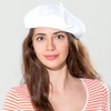 Lipodo Biskaya Cotton Basque Women's Beret Hat Made of 100%