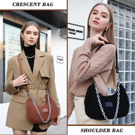 Eslcorri Shoulder Bag for Women, Small Crescent Hobo Bag Everyday Purse Cute Handbags for Women 2025