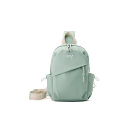 CORIOS New Sling Bag for Women Ladies Chest Pack Nylon One Strap Backpack Waterproof Crossbody Bag Messenger Bag Lightweight Daypack Rucksack for Hiking Cycling Outdoor Travelling Green