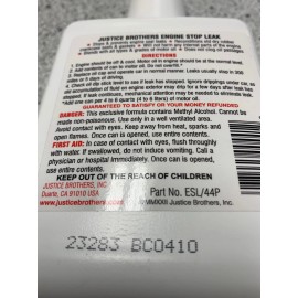 justice brothers JB engine stop leak 15 ounce