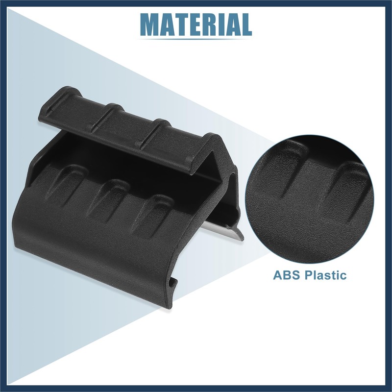 INFINAUTO Pair Black Left Right Soft Top Rear Window Clips