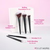 Brushworks On The Go Travel Makeup Brush Set – Mini