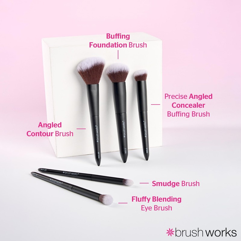 Brushworks On The Go Travel Makeup Brush Set – Mini