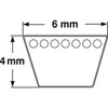ConCar Classic V-Belt Sheathed Profile 6 x 4 x 400