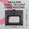 Yealink Wall Mount Bracket T31G and T31P IP Phones, Secure
