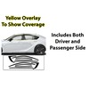 BOGAR TECH DESIGNS Side Window Chrome Delete Sticker Decal Vinyl