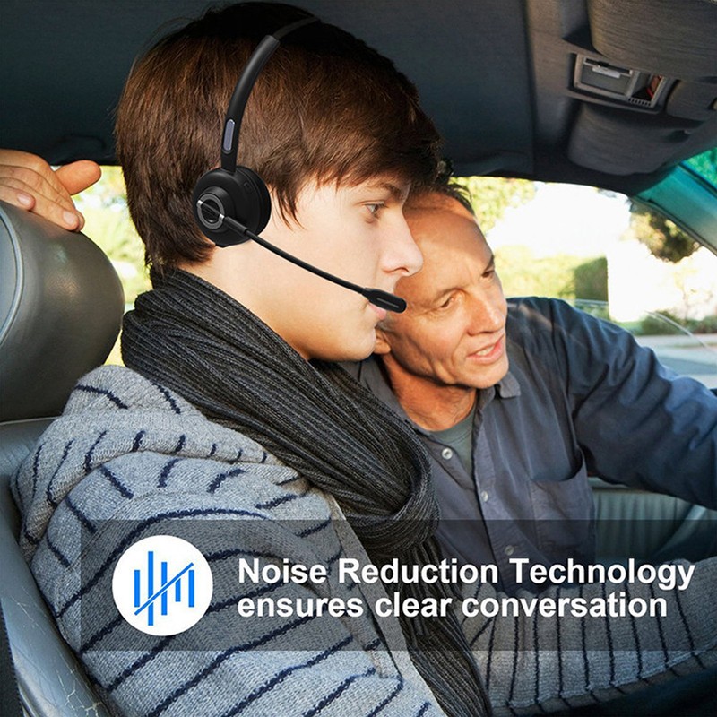 Call Center Headset Noise Cancelling Comfortable Adjustable Bluetooth Headset with