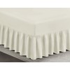 Plain 100% Egyptian Cotton Fitted Valance Sheet | Easy Care