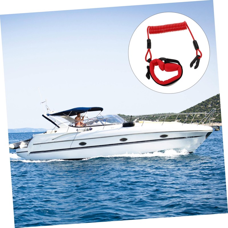Mikinona Boat Engine Lanyard Harness Safety Cord Emergency Shutoff for