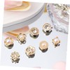 SHINEOFI 8pcs Magnetic Hijab Pins Stylish No Sew Buttons for