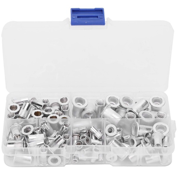 100Pcs Aluminum Rivet Nut Threaded Rivet Insert Nut, Rivet Nut