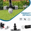VooGenzek 10 Pieces 4-Way Atomization Nozzle, Plastic Cross Mist Nozzle,