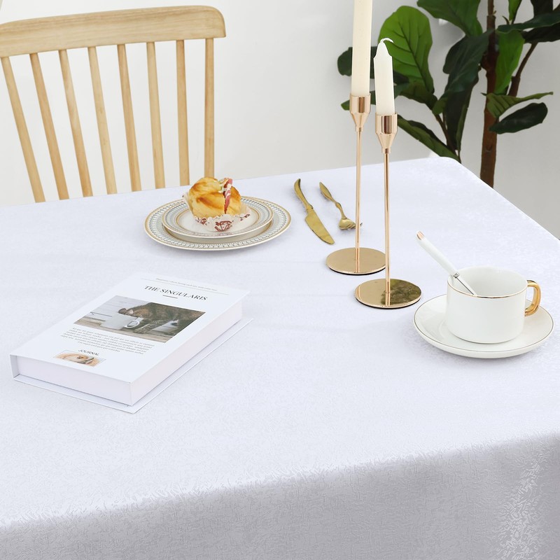 Spotjoy Tablecloth Washable Rectangular 140 x 180 cm Polyester Table