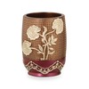Popular Bath Ombre Rose Design Tumbler, Burgundy