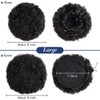 PARXITN Afro Puff Hair Bun Drawstring Ponytail Kinky Curly Synthetic