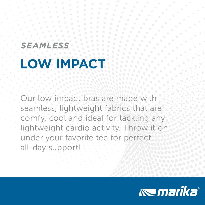 Marika Haley Seamless Sports Bra, Heathered Charcoal, X-Large