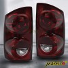 mayello 2PCS Smoke Red Tail Lights For 2007-2008 Dodge Ram