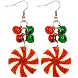 UNVOJL Earrings Christmas Earrings Christmas Dangle Earring (Candy)
