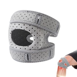 Knee Brace for Women Men,Patellar Pad Realign Knee Joint While You Move, Adjustable Tendon Support Sleeve Braces for Meniscus,Osteoarthritis, Orthopedic, Knee Support for Athletes (Gray-1 Pack)