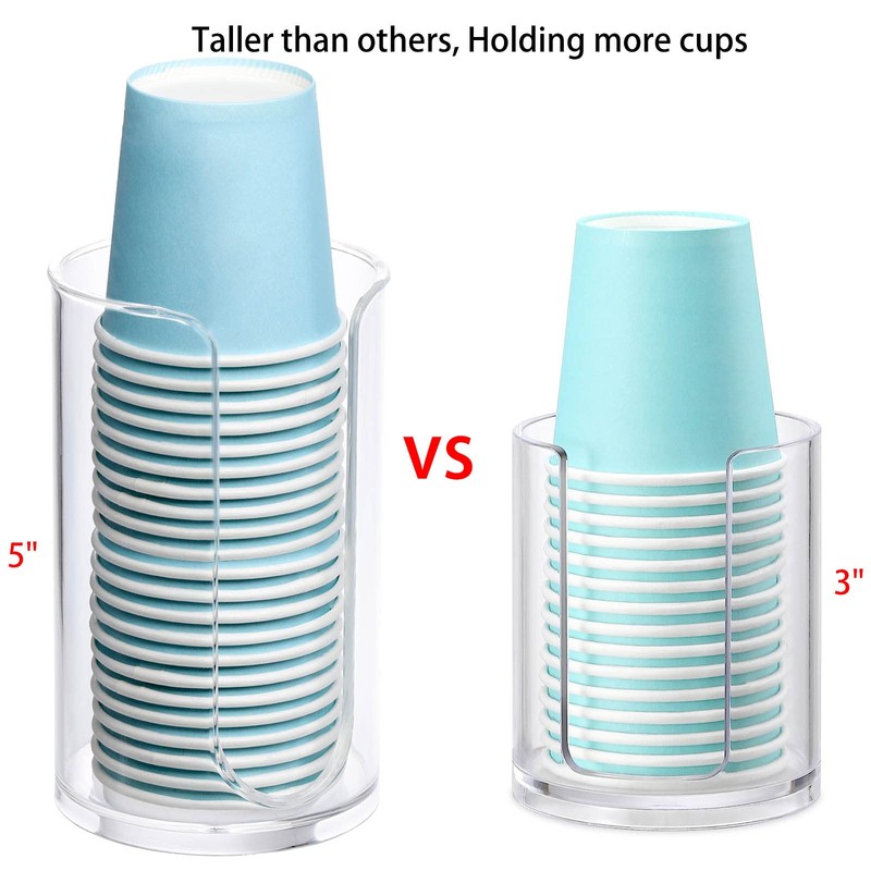 LoveBB Bathroom Cup Dispenser, 3oz-5oz Small Disposable Paper Cups Holder