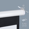 SUPER DEAL 120'' Projector Screen, Retractable Projection Screen Manual Pull