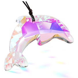 OSALADI Dolphin Prism Sun Catcher Pendant Decorative Dolphin Statue for Home Decor Mesmerizing Effects for Living Bedroom Garden Special Occasions