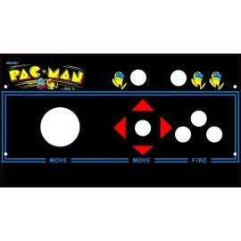 DIY Retro Arcade Skinned PacMan 3" Trackball Replacement CPO Control Deck for Arcade1Up Legacy - Add Baby Blue T Mold