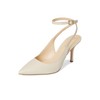 Jessica Simpson Women's Miriale Slingback Ankle Strap Pumps, Soft Ivory,