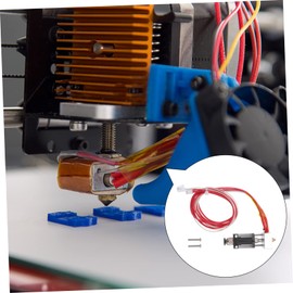 Baluue 3sets Printer Extruder Kit Heater and Thermistor Compatible Easy to Install Printing Accessory