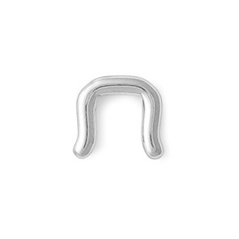 Titanium Septum Retainer 10g 10 Gauge High Polish