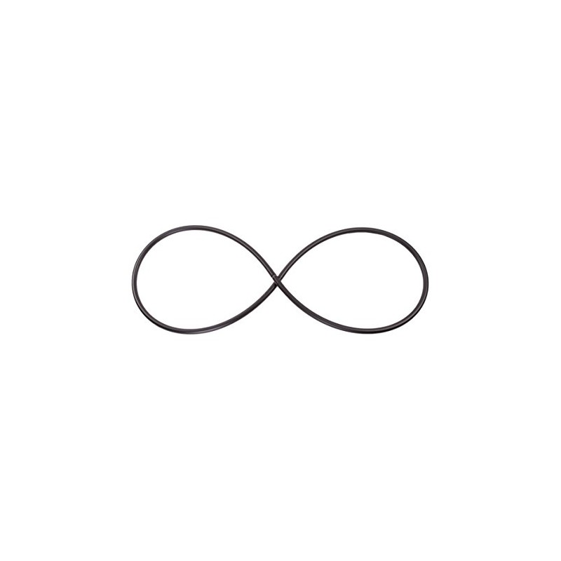 hoopomania Foldable Hula Hoop, HDPE 20 mm, Black, Diameter 95