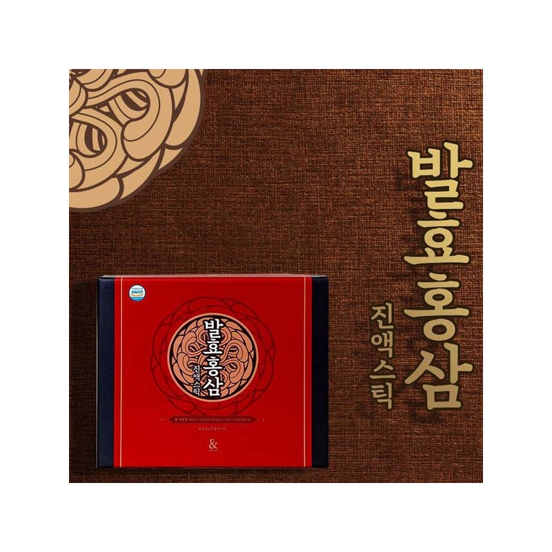 발효홍삼진액스틱 10ml 30스틱 Fermented Red Ginseng Extract Stick 10ml 30