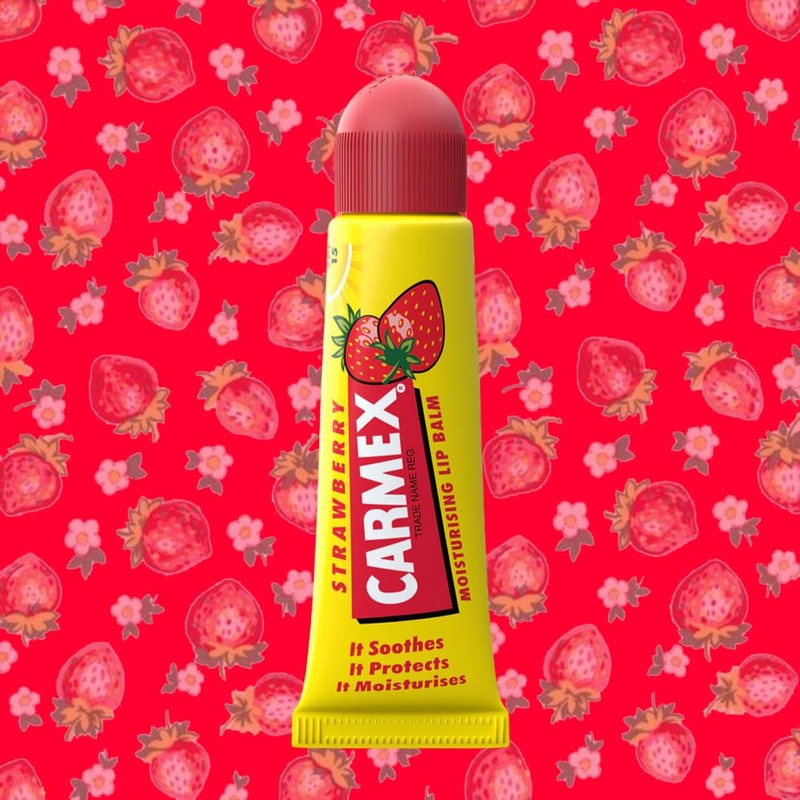 CARMEX Strawberry Moisturising Lip Balm in Tube - Lip Care