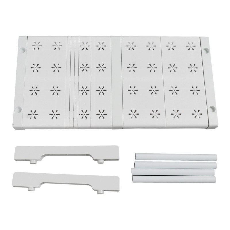 Expandable Closet Shelf Organizer Adjustable Space Saving Wardrobe Sink Tension