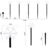 10 Pack Christmas Solar Pathway Lights, Snowflake Outdoor Decorations