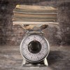 Tada 11lb Analog Mechanical Kitchen Weighing Food Scale with Bowl,