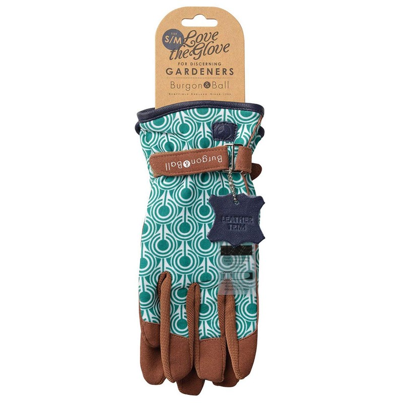 Burgon & Ball Love The Glove Gardening Gloves, Small/Medium, Deco