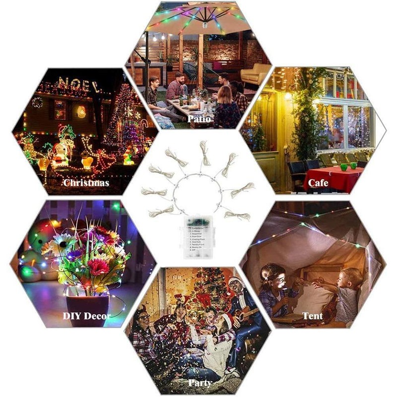 Outdoor Patio Umbrella Light Strings LED Umbrella Lamp with Remote