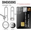 TISUR Titanium Keychain with Belt Clip, Carabiner, Stylish Titanium Key