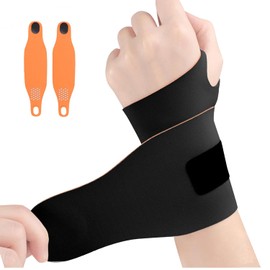 Toketa Muñequeras Gym de 2 pcs, Muñequera Ortopedica Elástica Ultrafina, Muñequeras de Longitud Ajustable, Adecuada para Fitness, Deportes, Tenis, Alivio de Tendinitis y Dolor por Lesiones de Muñeca