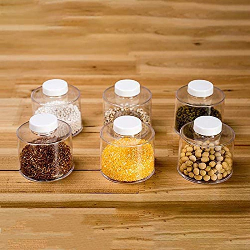 Chiyyak Stackable Spice Jars, Pack of 6 Spice Boxes, Storage